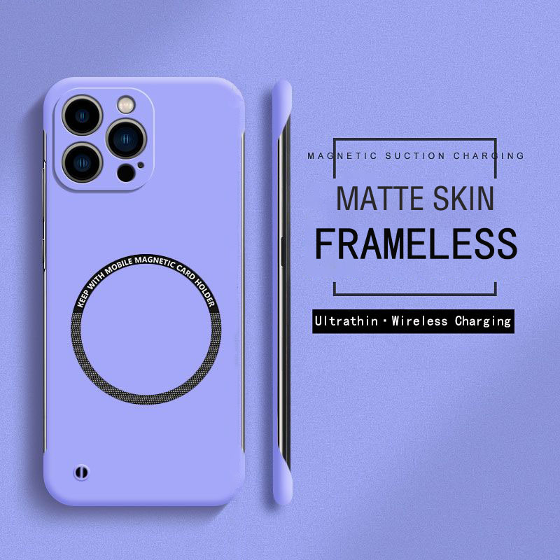 Matte Hard Pc Back Case - Frameless Magnetic For Magsafe Ultra Slim