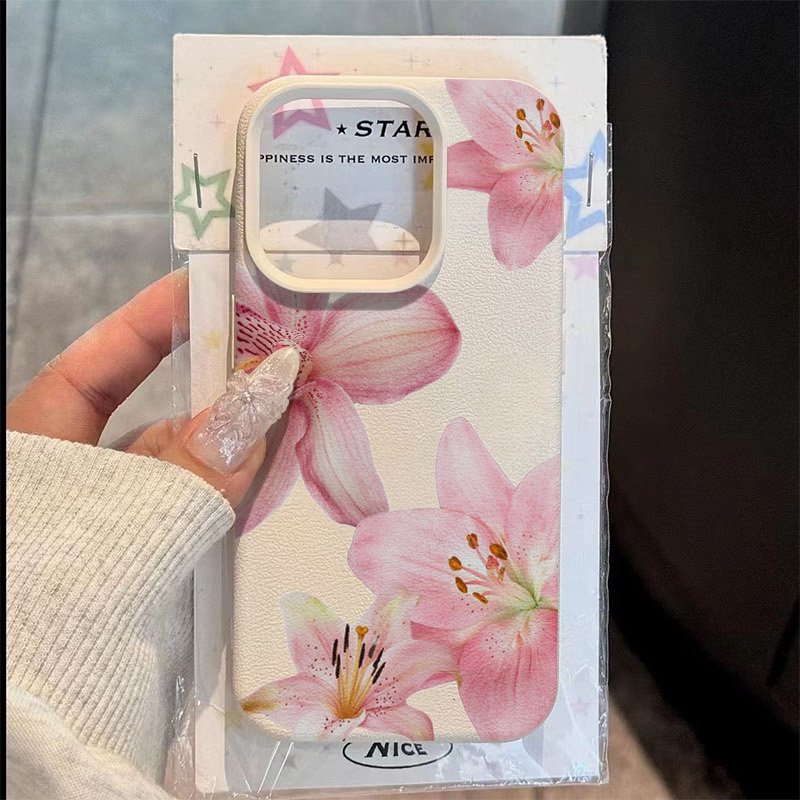 Phone Cases - Pink Lily Lychee Texture Phone Case