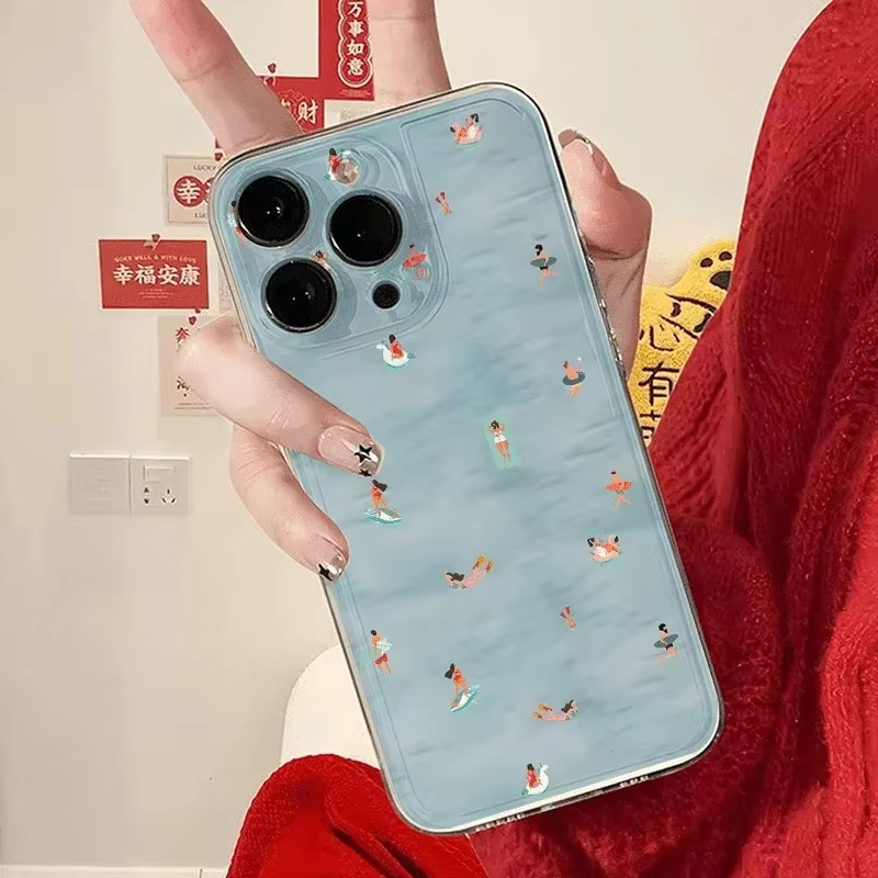 Summer Swimming Pattern Phone  - Clear Shockproof Bumper Case review and price