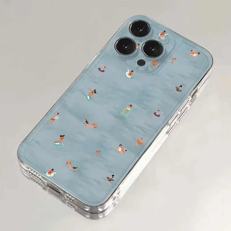 Summer Swimming Pattern Phone  - Clear Shockproof Bumper Case review and price