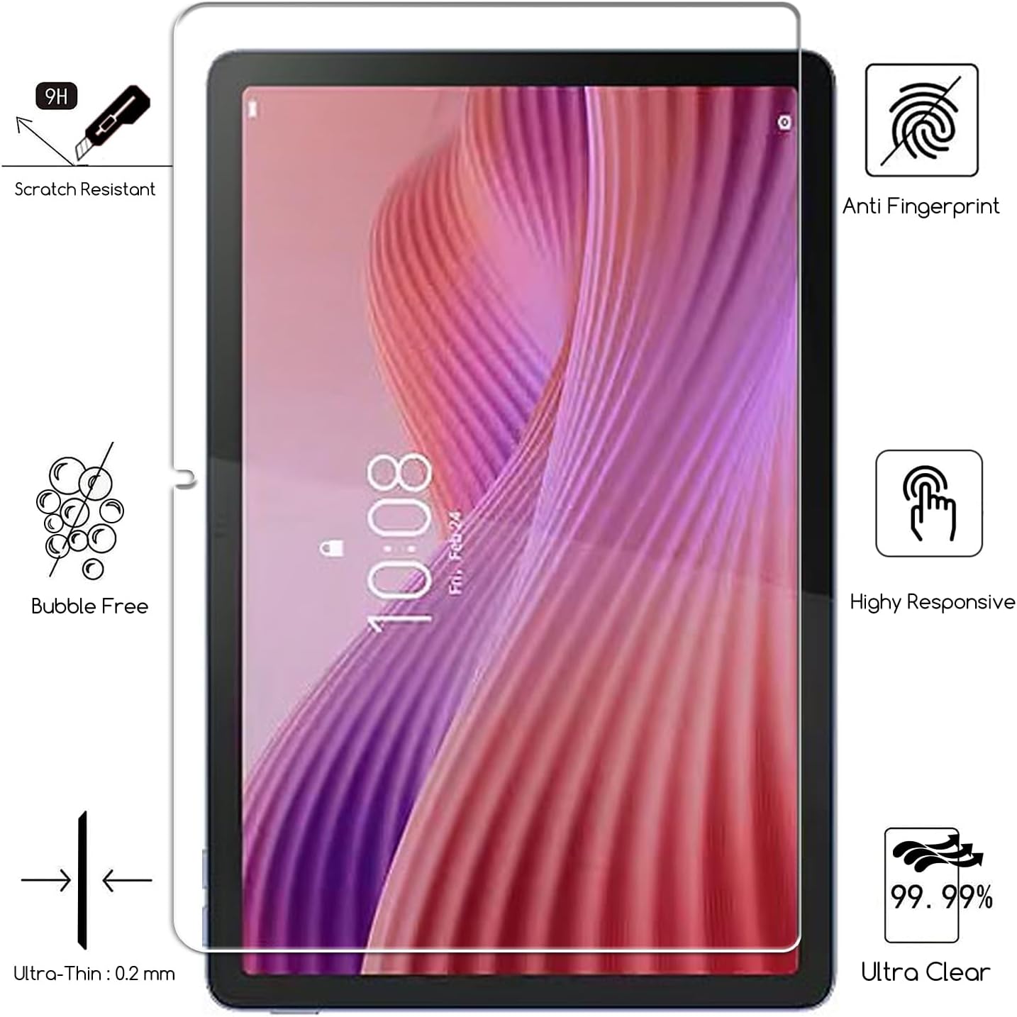 1 PCS 9H Tempered Glass Tablet - Matte Anti Glare Screen Protector review and price