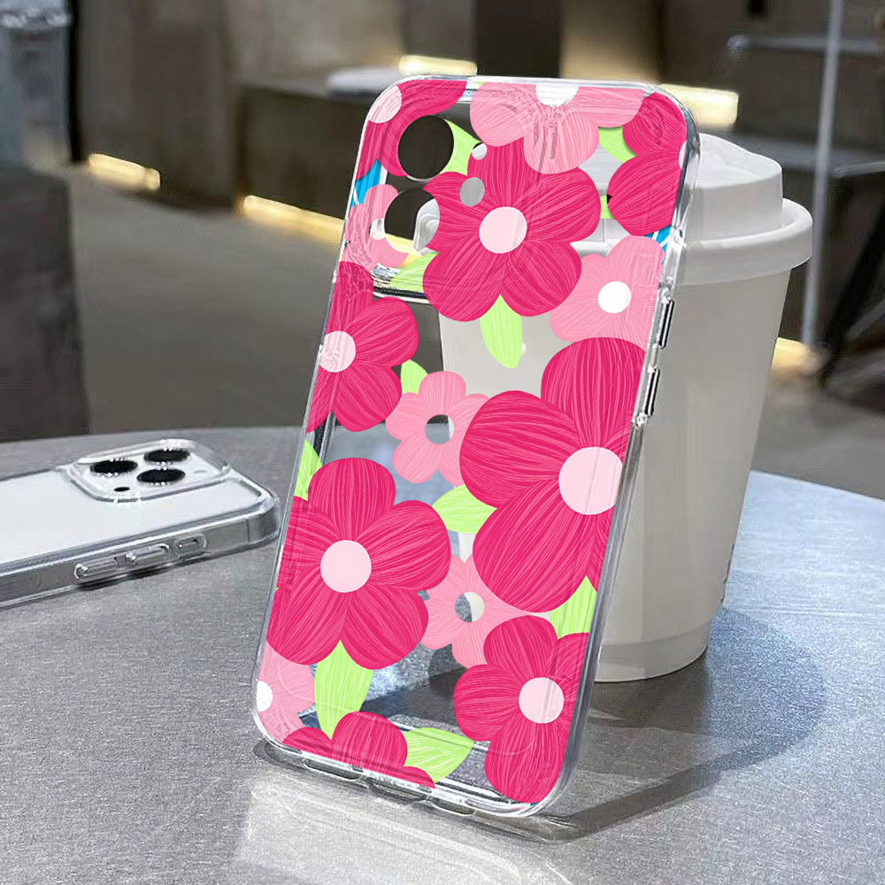 Colorful Flower Clear Phone Ca - Clear Shockproof Bumper Case review and price