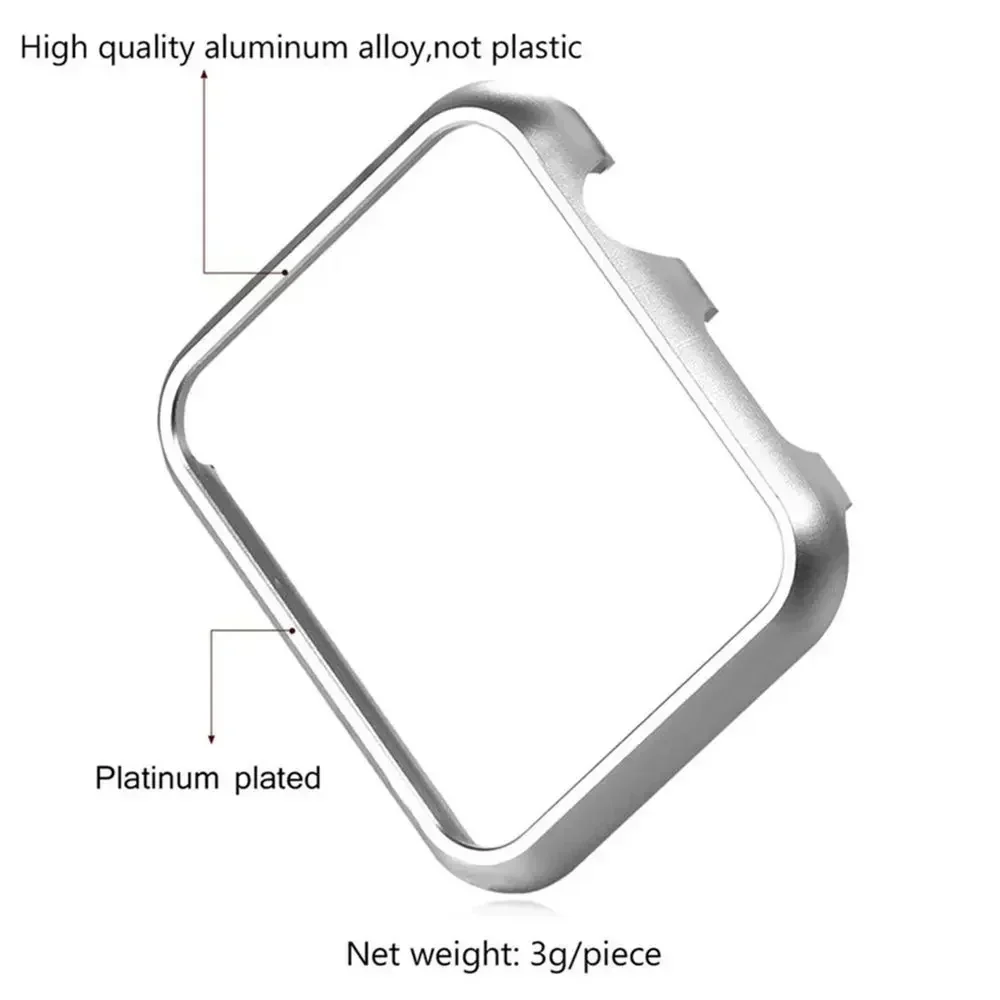 For iWatch SE Series 10 9 8 7  - Metal Bumper Aluminum Frame Case review and price