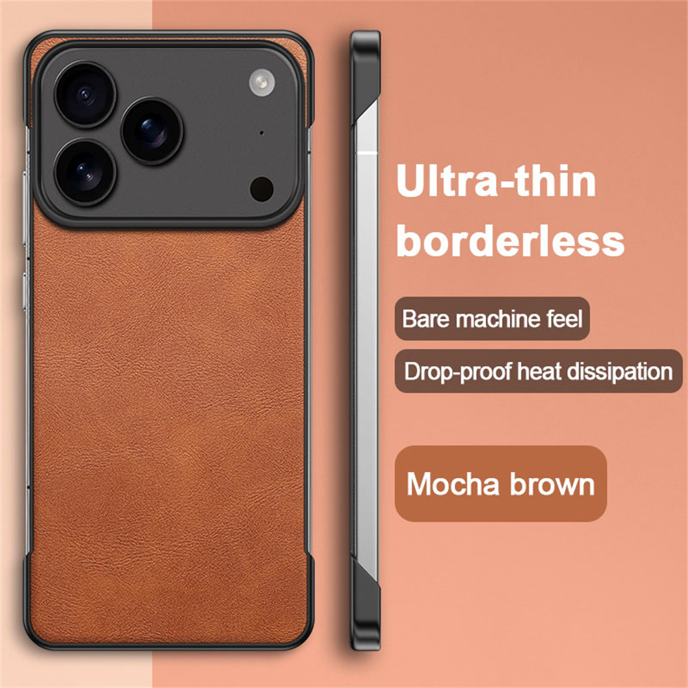 Classic Leather Ultra Thin PC  - Ultra Thin Frameless Phone Cover review and price