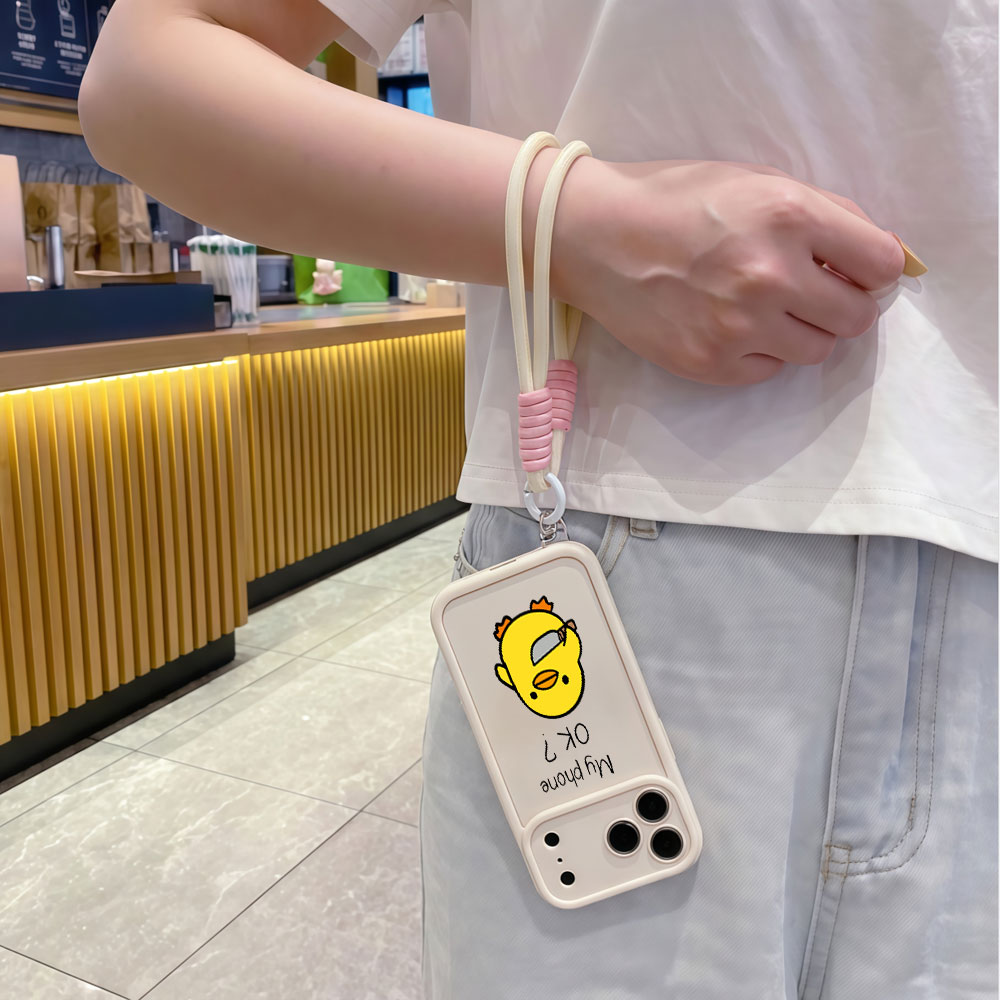Cute Cartoon Duck Wrist Strap  - Cute Cartoon Wrist Strap Silicone Case review and price