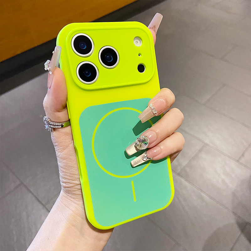 Color Blocking Liquid Silicone - Liquid Silicone Magnetic Phone Case review and price