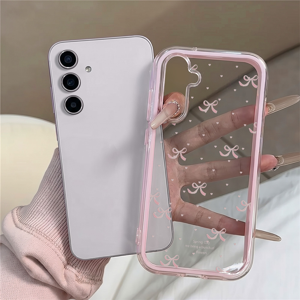 Cute Pink Bow Soft Phone Case  - Clear Shockproof Bumper Case review and price