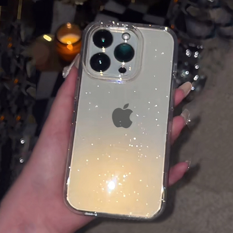 Transparent Simple Glitter Pho - Clear Shockproof Bumper Case review and price