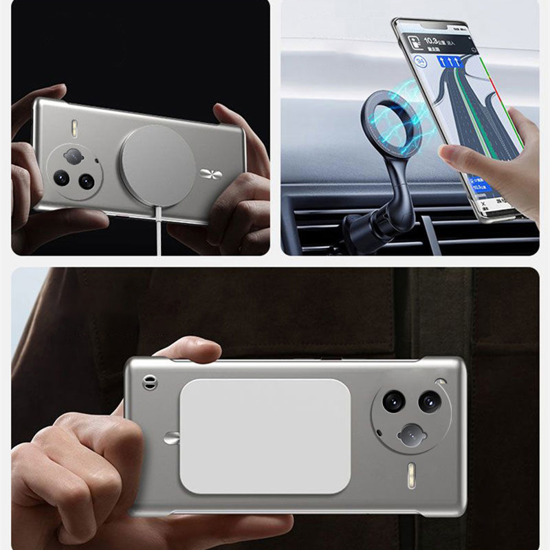 Luxury Ultra Thin Metallic Fra - Ultra Thin Frameless Phone Cover review and price