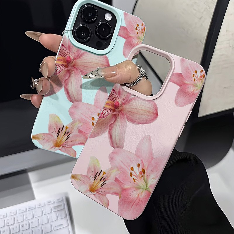 Pink Lily Lychee Texture Phone - Phone Cases review and price