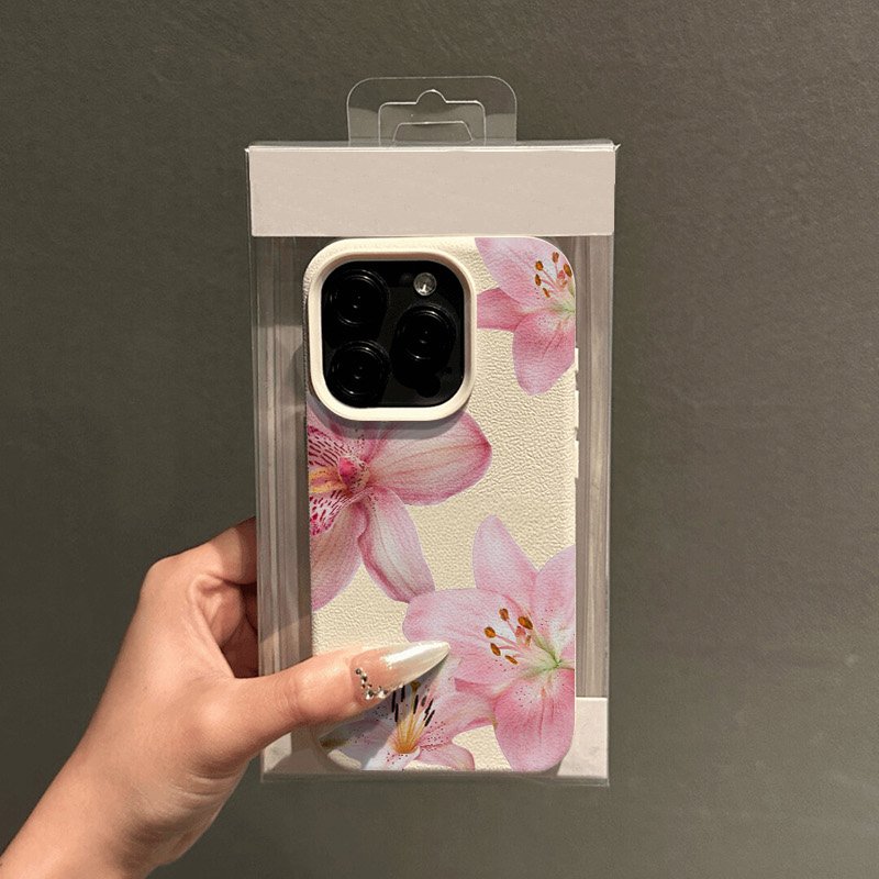 Pink Lily Lychee Texture Phone - Phone Cases review and price