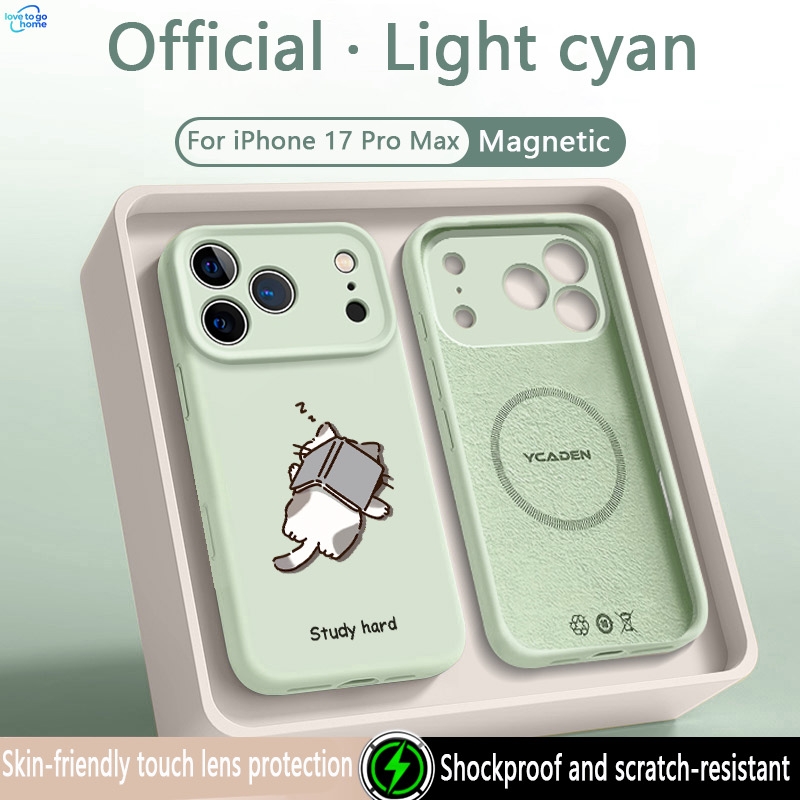 Funny Sleepy Study Hard Cat Fo - Liquid Silicone Magnetic Phone Case review and price