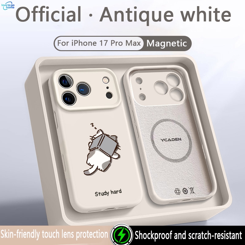 Funny Sleepy Study Hard Cat Fo - Liquid Silicone Magnetic Phone Case review and price