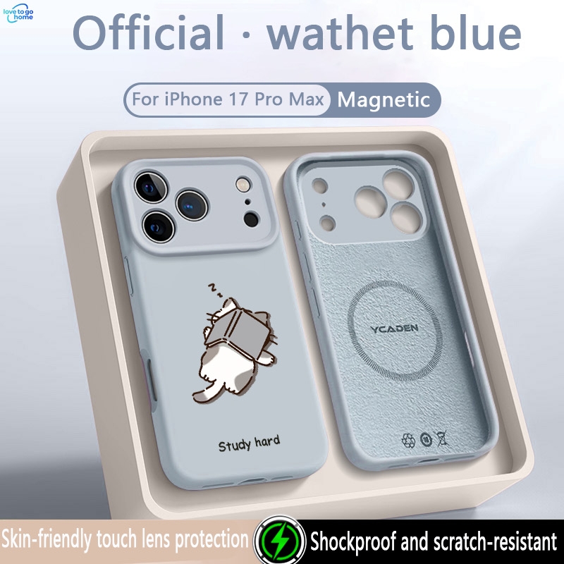 Funny Sleepy Study Hard Cat Fo - Liquid Silicone Magnetic Phone Case review and price